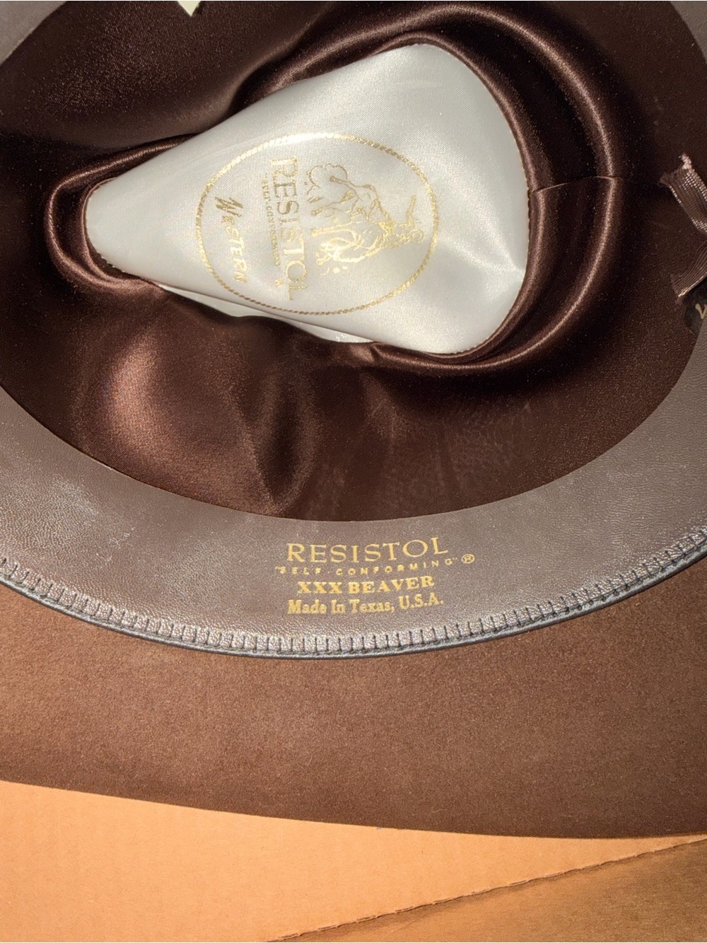 Vintage Resistol XXX Beaver Chaparral Mink Western Cowboy Hat Size 7 USA Box - Picture 7 of 9